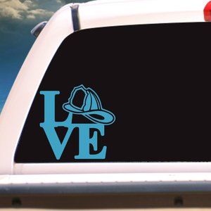 5-6" FIRE LOVE VINYL CAR DECAL #FFL3